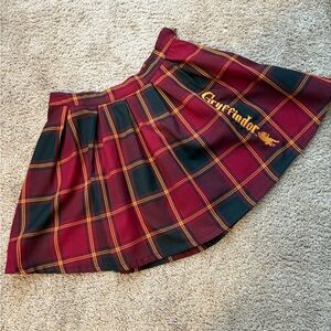 Warner Bros. Gryffindor Tartan Skirt - Burgundy and Black